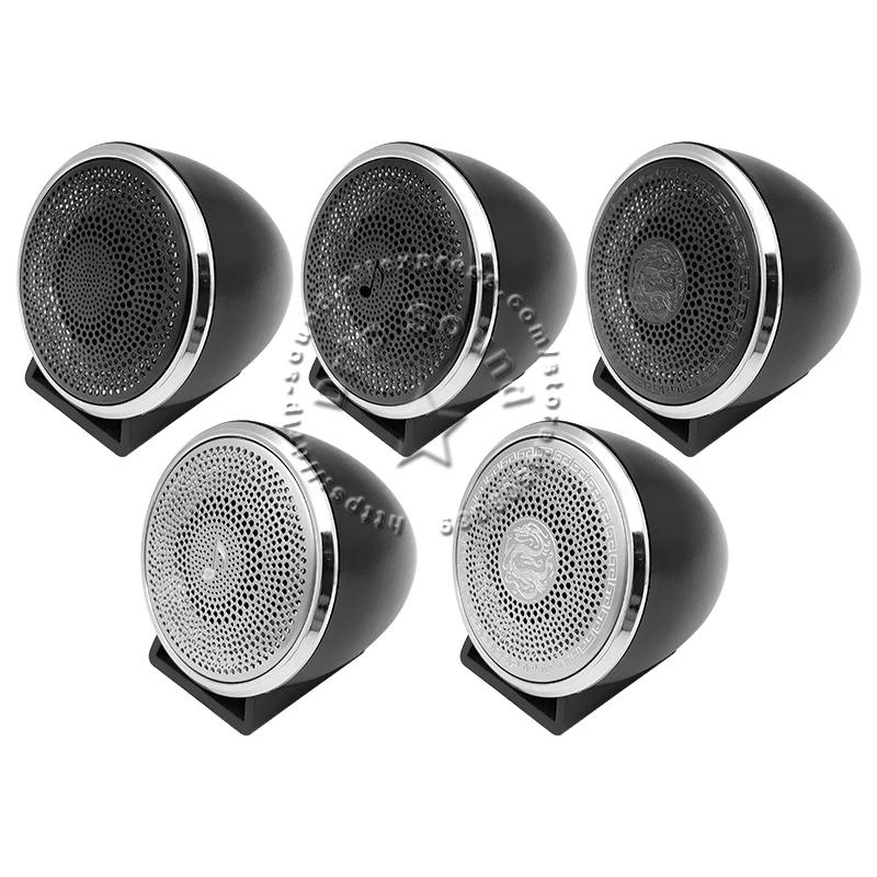 Tweeter Grill Capa de Poeira Abs Plástico Shell Metal Mesh External Treble Speaker Habitação Stereo Modificação 1.5 2 - Image 4