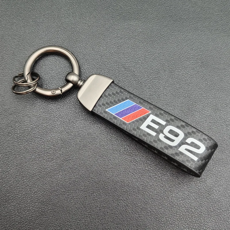 2024 Carbon Leder Schlüssel ring Mann Frauen Luxus Auto Schlüssel bund für BMW E46 E90 E39 E60 E36 E30 E61 E91 E92 E87 Schlüssel bund Zubehör