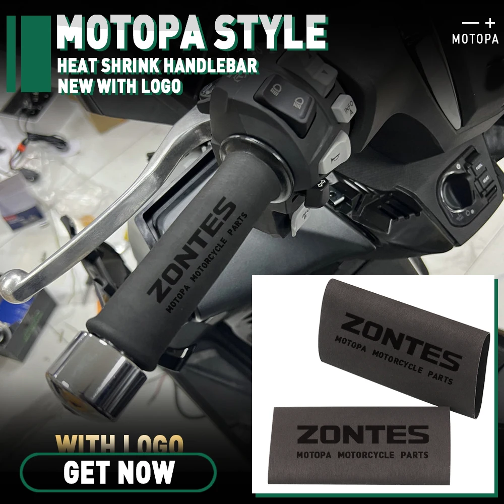 Per Zontes 350D 350E 350M 2023 2024 Moto 350D Manopole Universali Copertura Termoretraibile Manopole Manubrio Coperchio Freno