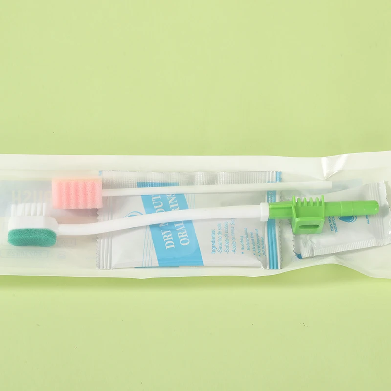 Factory Disposable medical Hygiene suction oral swab suction swab toothbrush