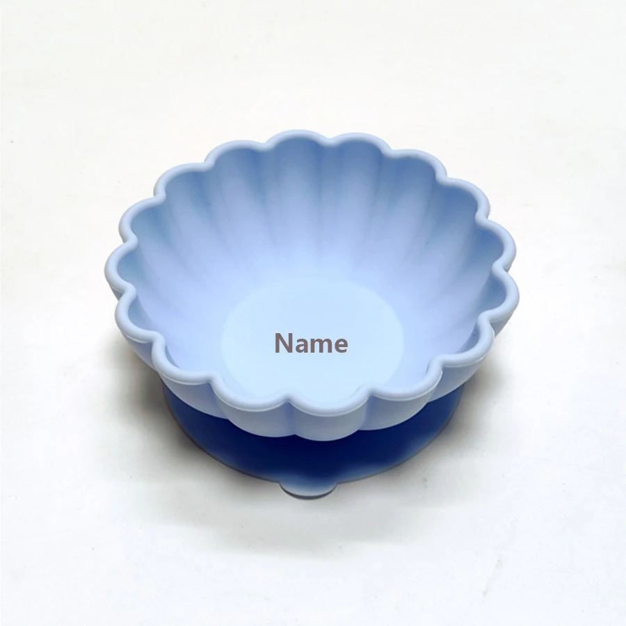 Baby Tableware Bowl Personalized Customization Free Printing Silicone Material Boy Girl Holiday Gift