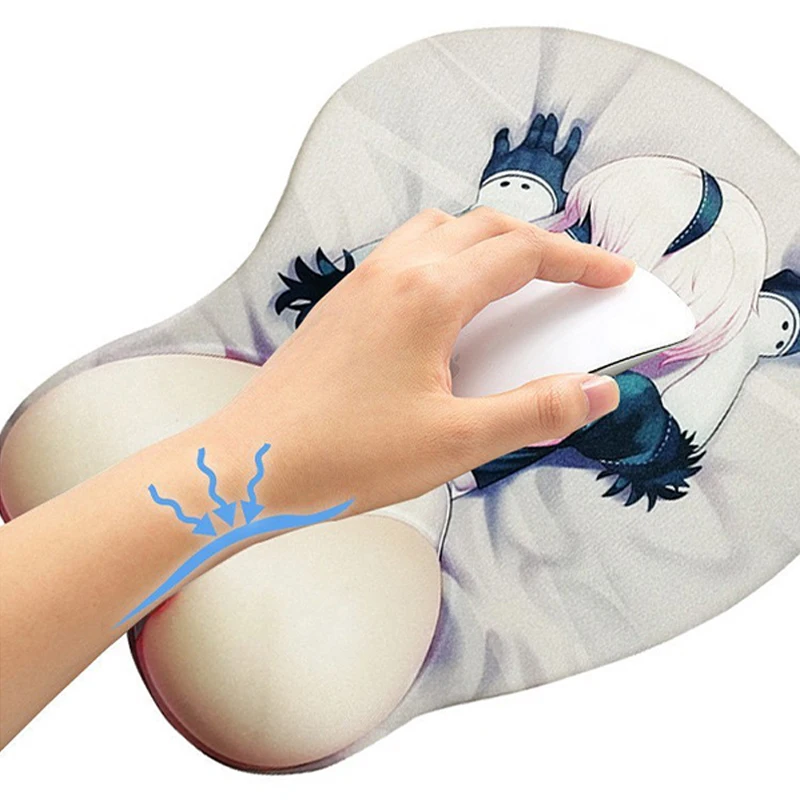 Mouse Pad Gaming Mousepad 3D Cute with Wrist Rest