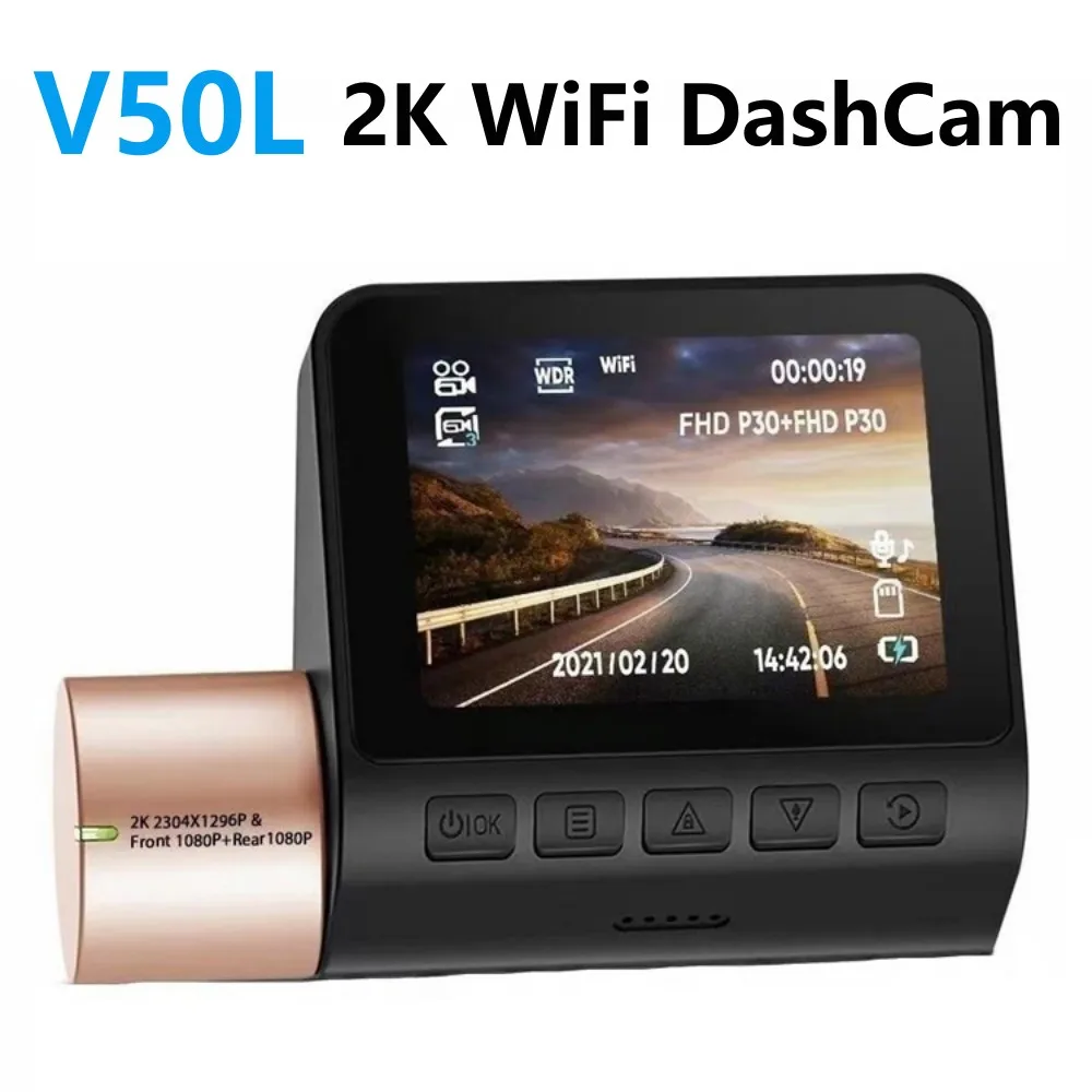 

2K WIFI Car Camera Dash Cam 2.0" IPS Screen Single Lens Dashcam Driving Recorder Black Box Car Dash Camera Night Vision Car DVR