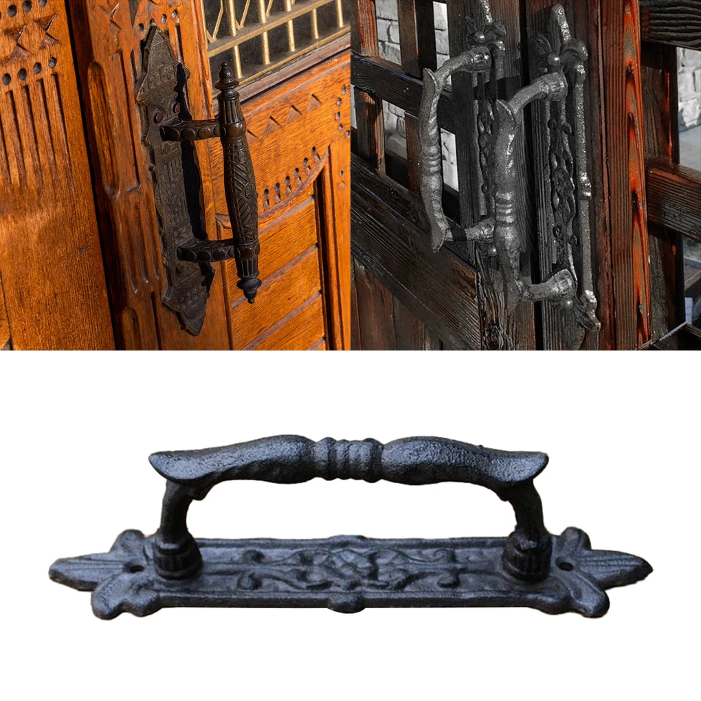 European Retro Garden Courtyard Cast Iron Craft Door Handles Home Decoration Wall Decoration Door Handle Room Accessories door handle lock