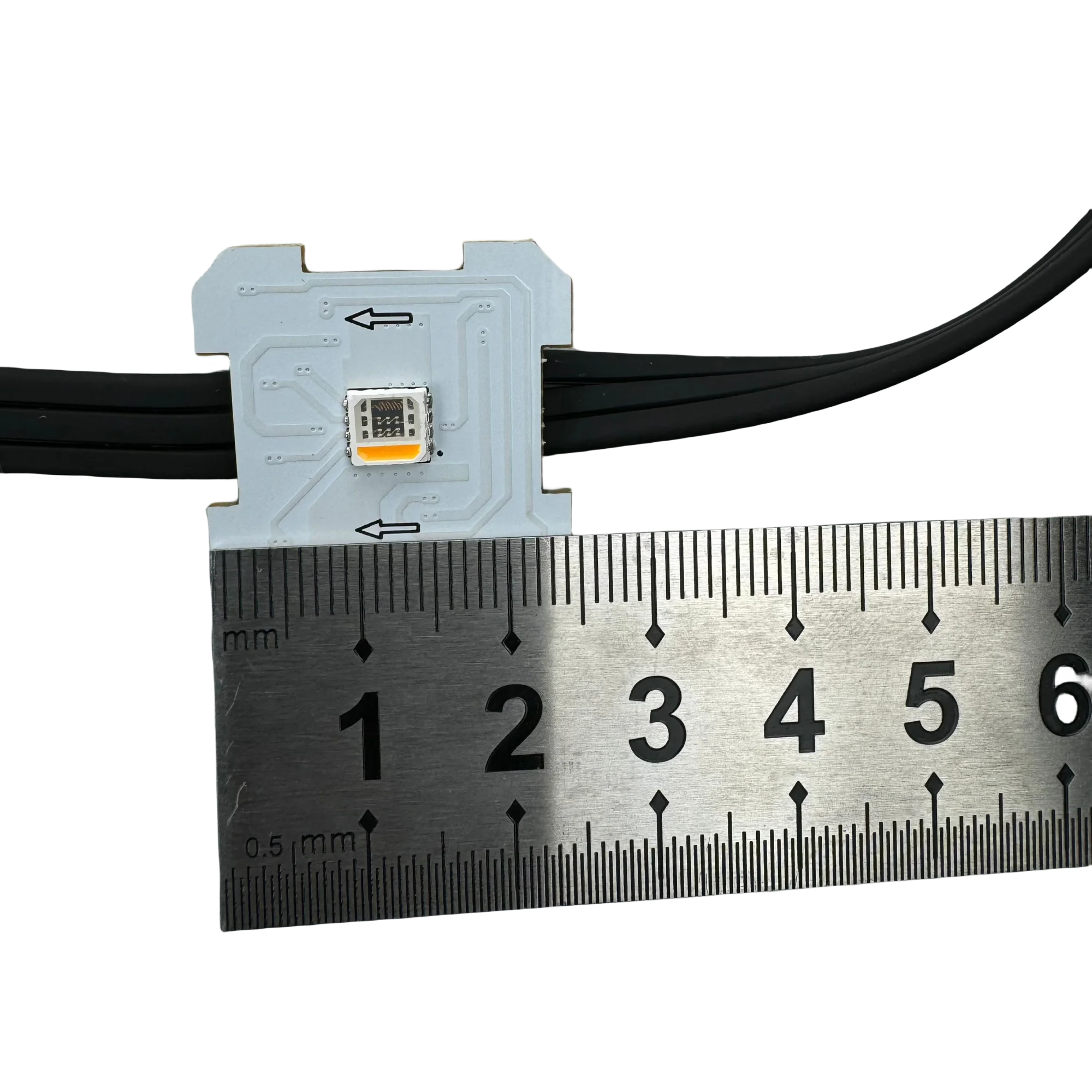 20pcs/set 25mm*25mm PCBA TM1814-RGBW(3000K) IC Addressable RGBW Pixel Light 1.2W DC24 Input non-waterproof with All Black Wire