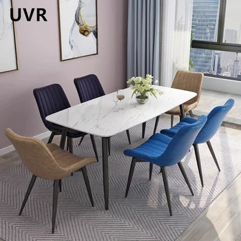 UVR Scandinavian Dining Chair Home Kitchen Backrest Chair Bedroom Makeup Stool Modern Simple Cafe Chair Hotel Restaurant Chair