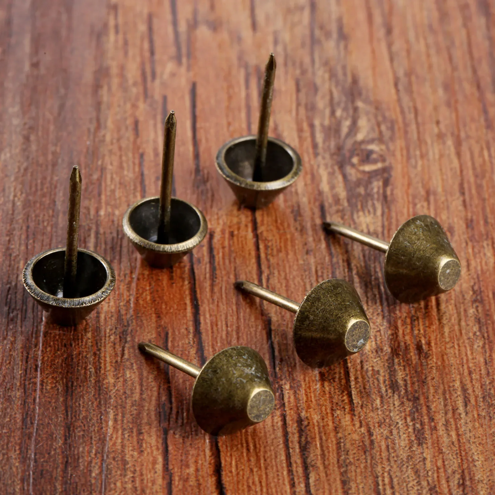 50Pcs 11*17mm Antique Bronze Upholstery Nail Jewelry Wooden Box Case Furniture Sofa Wood Door Decorative Tack Stud Pushpin
