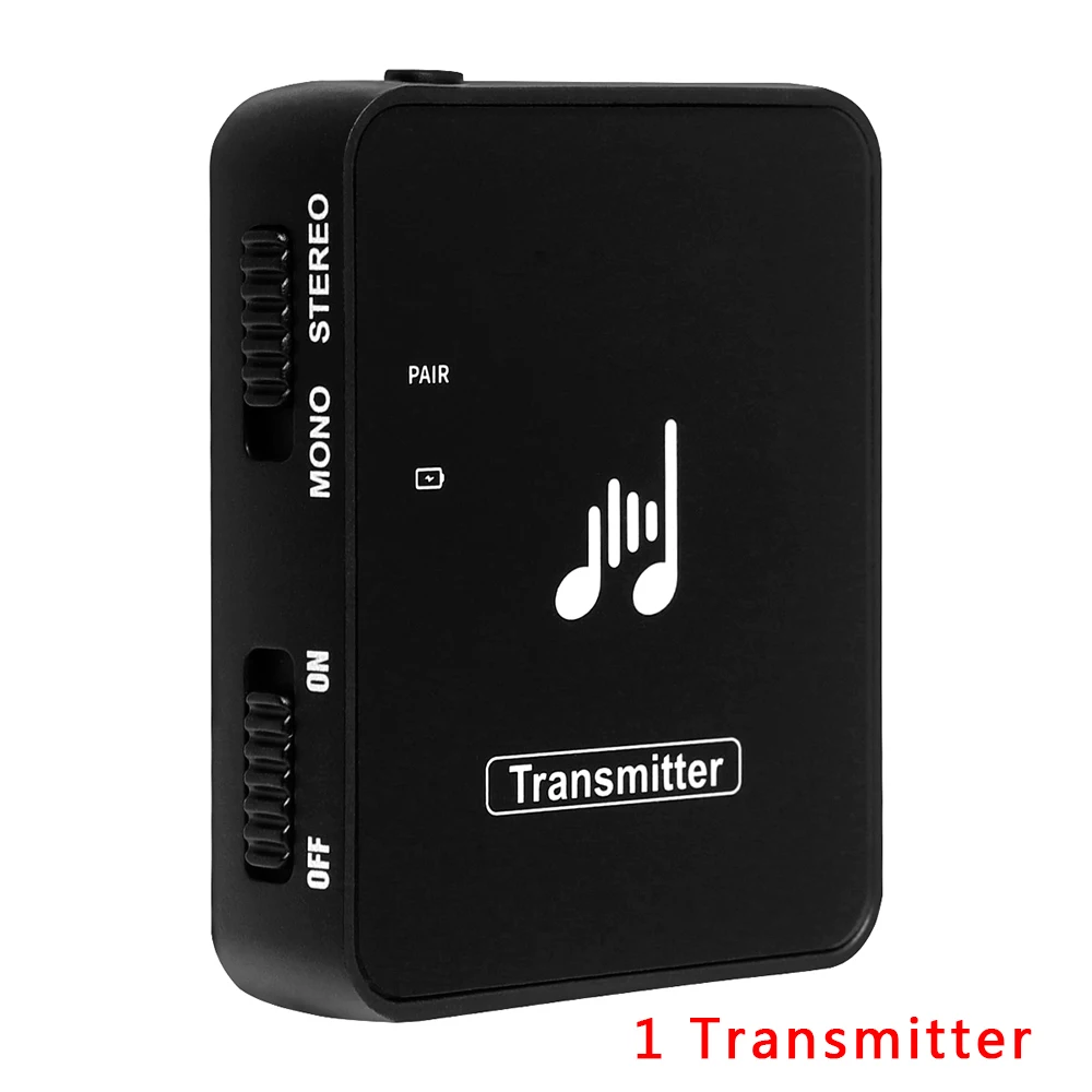 WP-10 2.4G Kablosuz Sistem Kulaklık Monitör İletim Sistemi Şarj Edilebilir Verici Alıcı Mono Kayıt Fonksiyonlu Parçalar