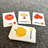 36pcs Children Cognition Cards Body Parts Animal Fruits Double Side Flashcards Montessori Baby Kids Early Educational Toys Gifts 4