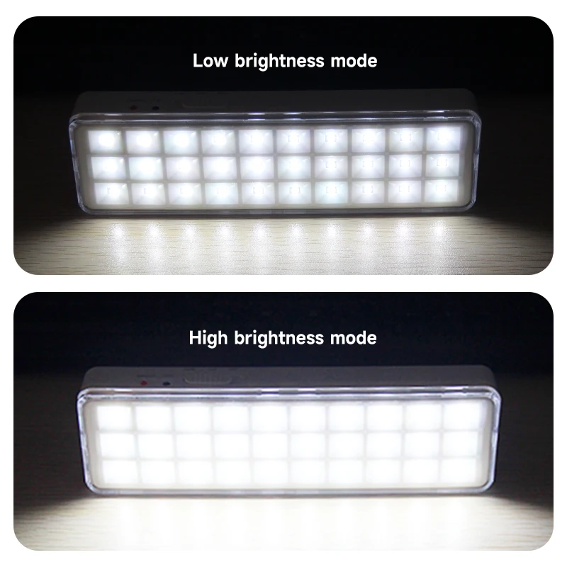 LED Light 30LEDs Portable Emergency Light 2 Modes Dimmable Camping Lanterns Wall-mounted Rechargeable Home Lamp For Power Loss Use