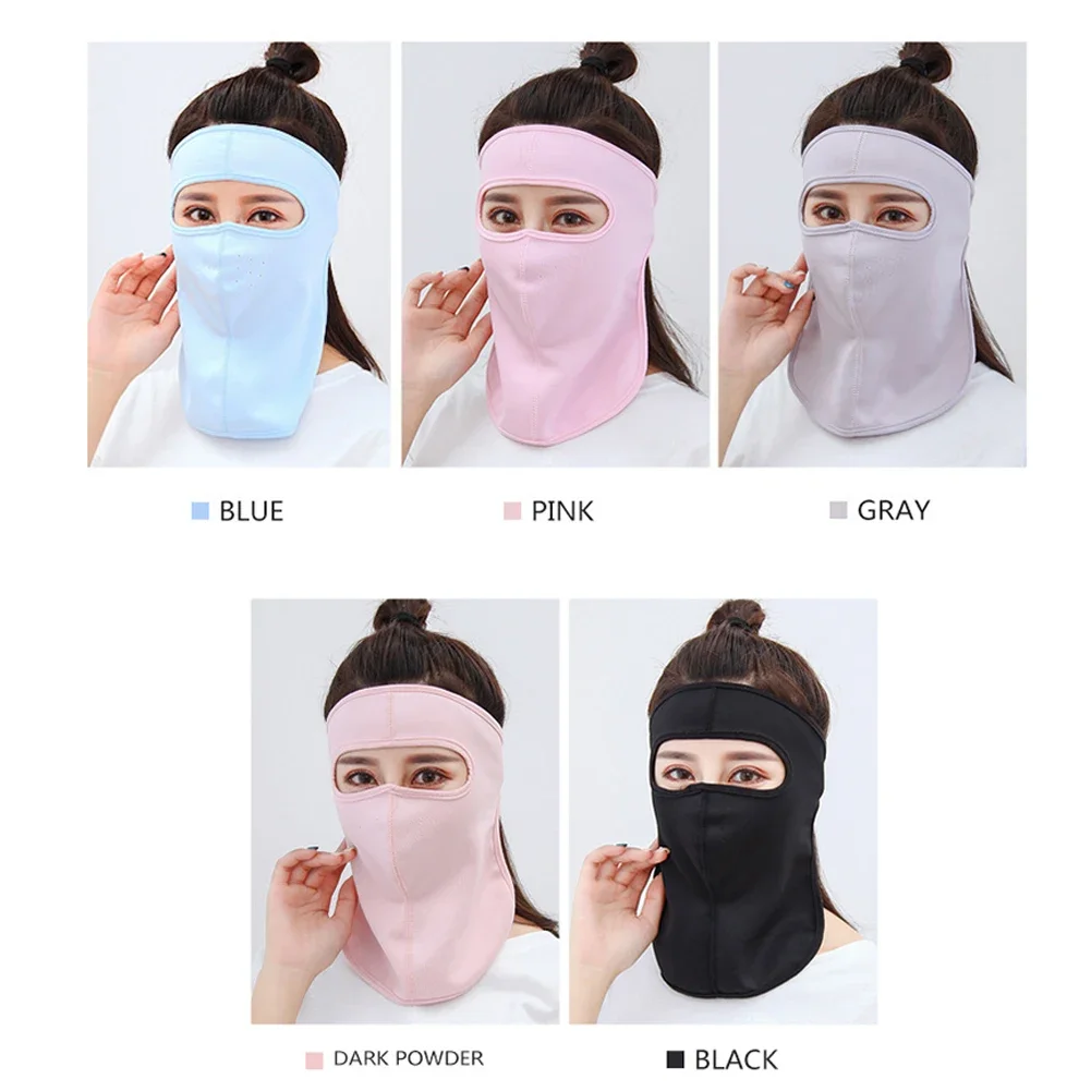Face Mask Women Multifunctional Scarf Neck Protection Warm Print Anti-dust Reusable Mouth Face Cover Full Face Ice Silk Sunscreen
