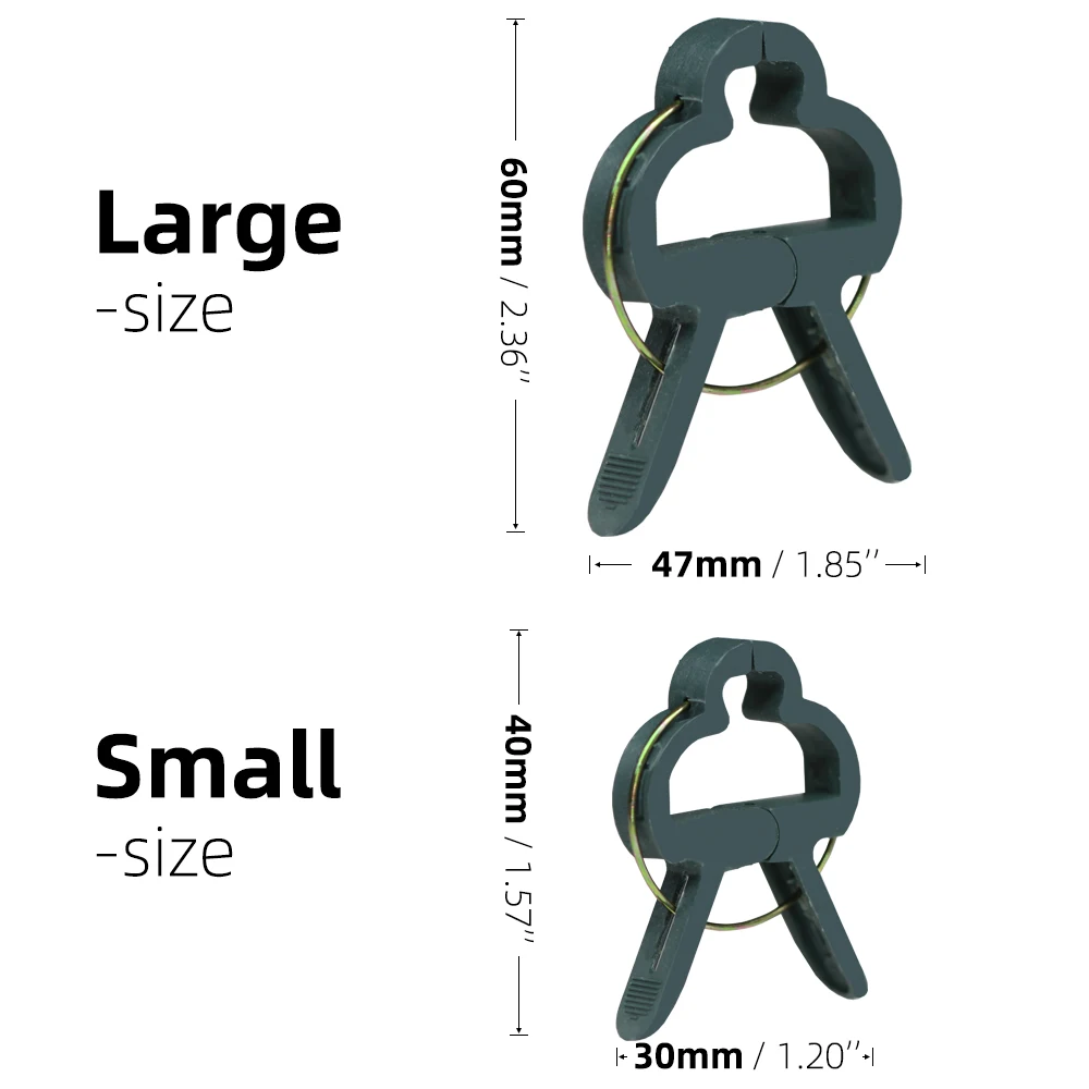 Plastic plant clips,plant clips,plastic plant supports,plant climbing support,plant stem support,plant support connector,plant support stick,plant ties Plant Clips 2 Sizes Adjusting Garden Reusable Climbing Supports for Fixing Stems of Flower Vine Vegetables Tomatoes Fastener