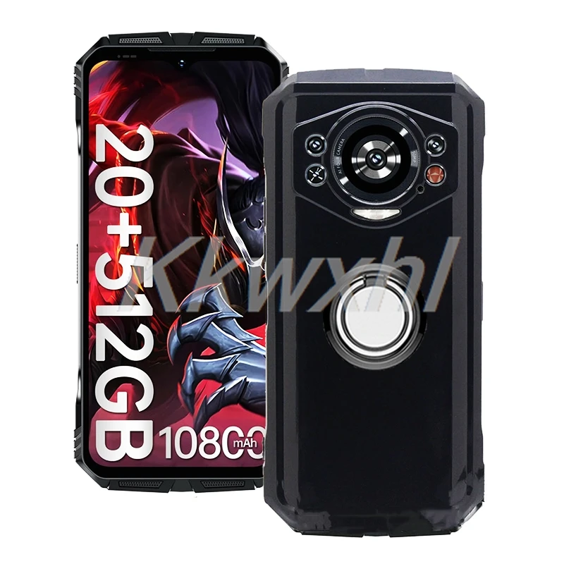 Enhanced Shockproof Soft Back Ring Holder Phone Case Cover