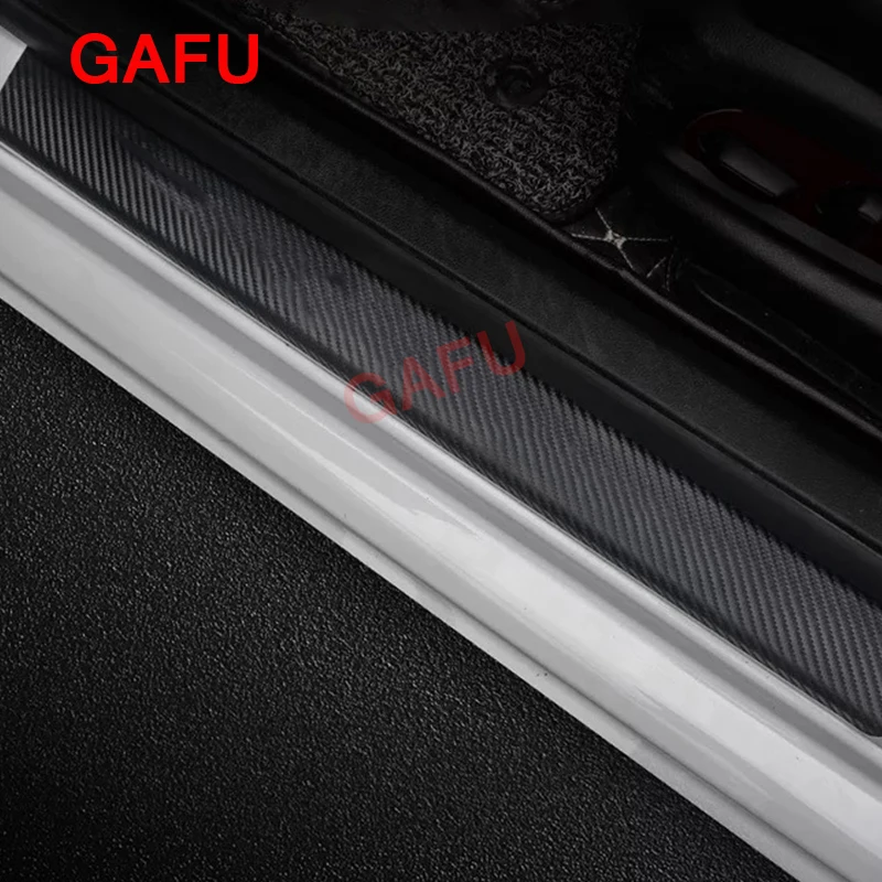 

For Opel Astra J K Corsa Car Door Welcome Pedal Carbon Fiber Cover Wear-resisting Stickers Trim Interior Protective Accessories