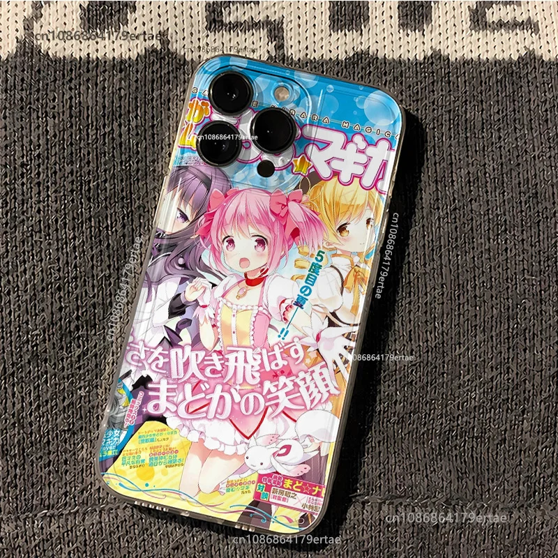 Cute Japanese Korean Anime Girl INS Silicone Phone Case Cover
