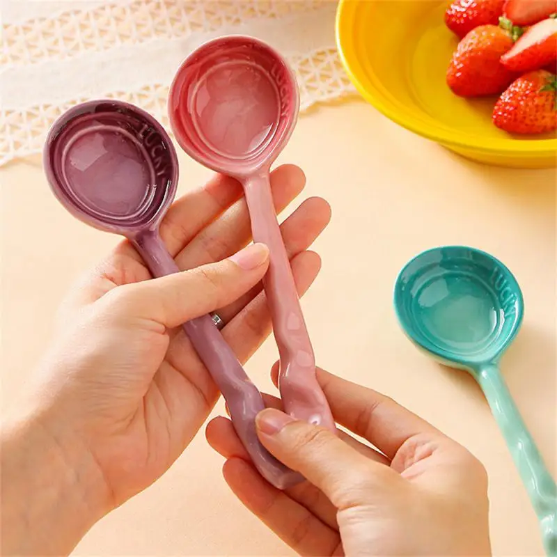 Ceramic Spoon Small Household Cutlery