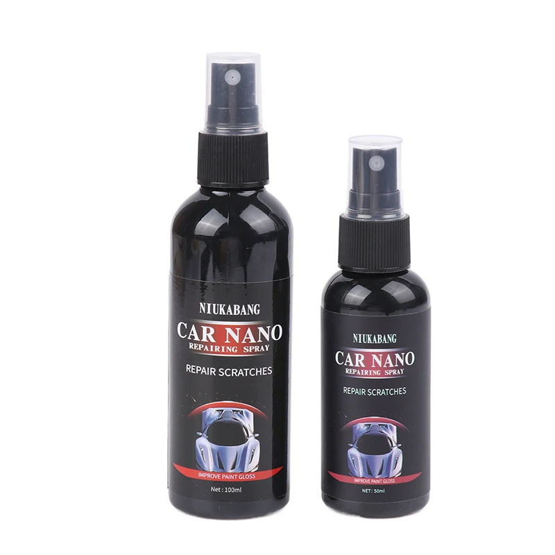 Car Scratch Repair Nano Spray 50/100ml Anti Scratch Hydrophobic Polish Nano Coating Water Displacing Polishing Wax Car Accessories car coating car scratch filler