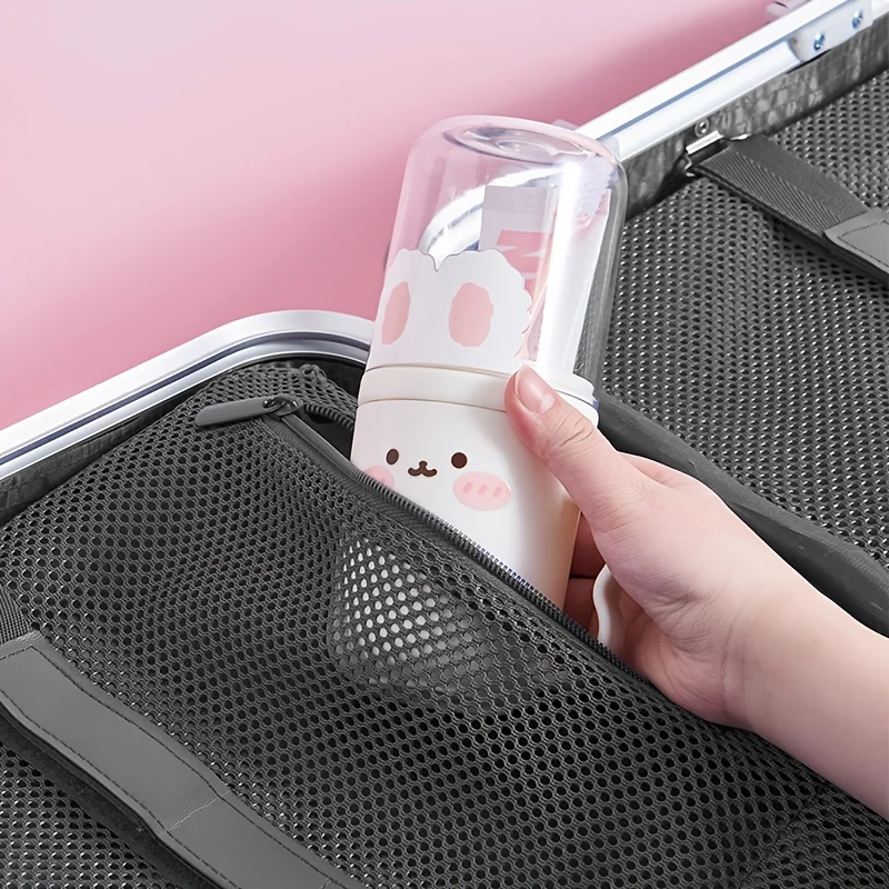 Cute Rabbit Travel Toothbrush And Toothpaste Storage Cup Case_voghion.com