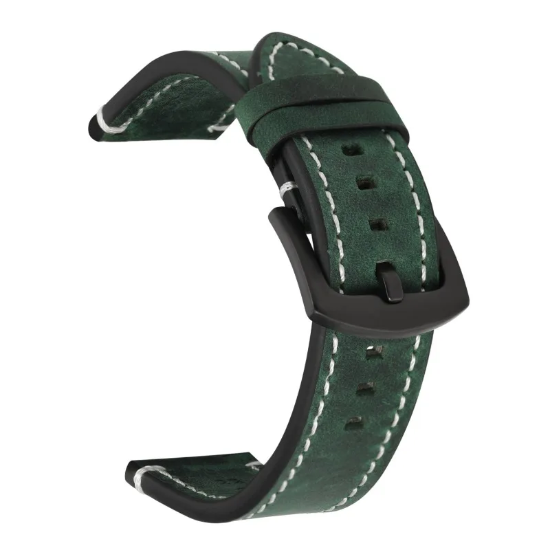 Vintage Quick Release Genuine Cowhide Leather Watch Bracelet Strap