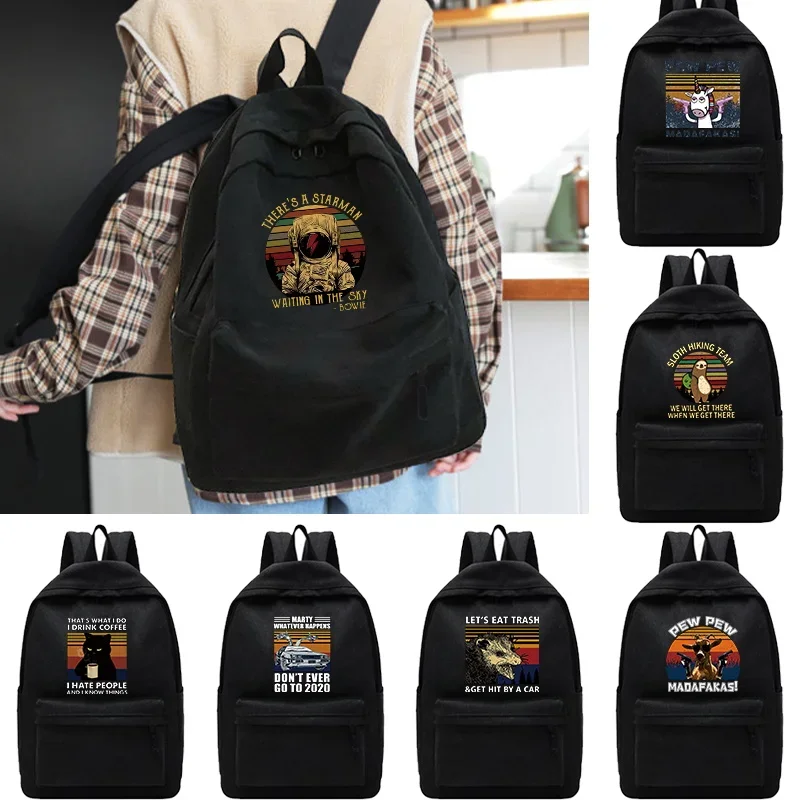 

Female Bags Travel Backpack Unisex Travel Backpack Pew Print School Bag Teenager College Bookbag Portable Laptop Knapsack
