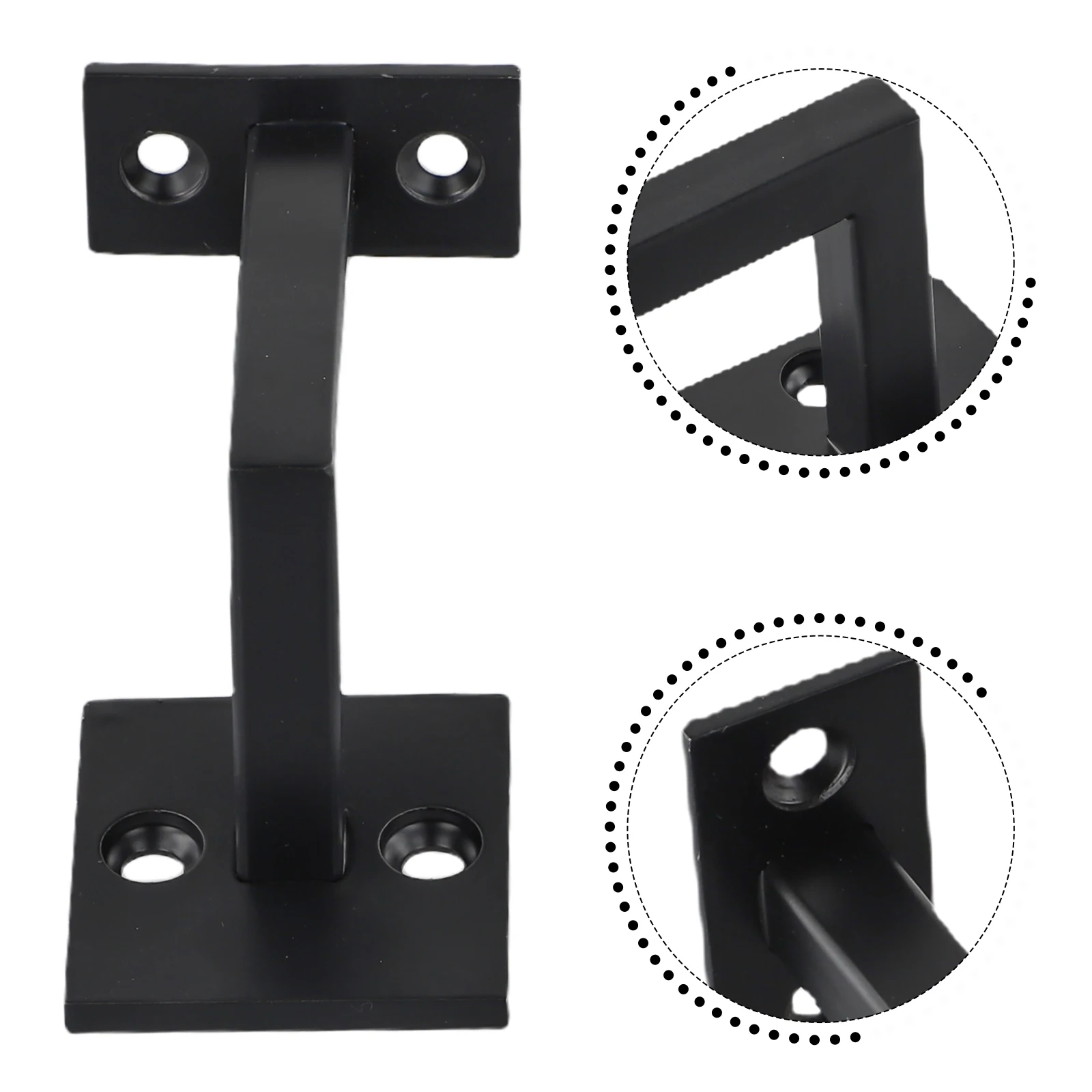 

Bracket Handrail Brackets 304 Stainless Steel Bannister Black Long-lasting Durability Perfect Dimensions Rail Balustrade None