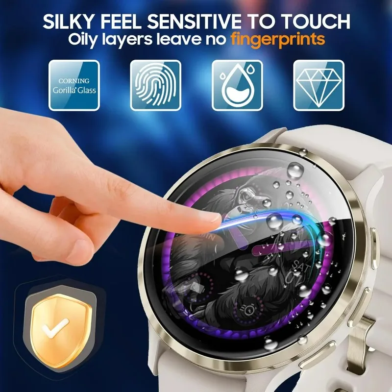 for Garmin Venu4 41MM 45MM Screen Protectors Anti-scratch Smartwatch Protective Cover 3D Coverage Films for Garmin Venu4 41/45MM