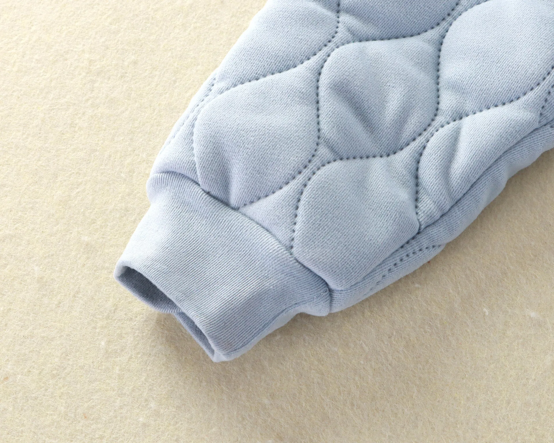 Children's warm pants, autumn and winter plush, school uniform for students, winter three-layer cotton padded pants