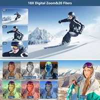 4K compact digital photography camera, 18x digital zoom, vintage vlog video recorder for YouTube, 180° flip screen, WiFi webcam - Image 2