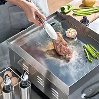 Flat Top Grill Commercial Electric Countertop Griddles Stainless Steel Adjustable Temperature Control 90°F-575°F for Home or Res 2