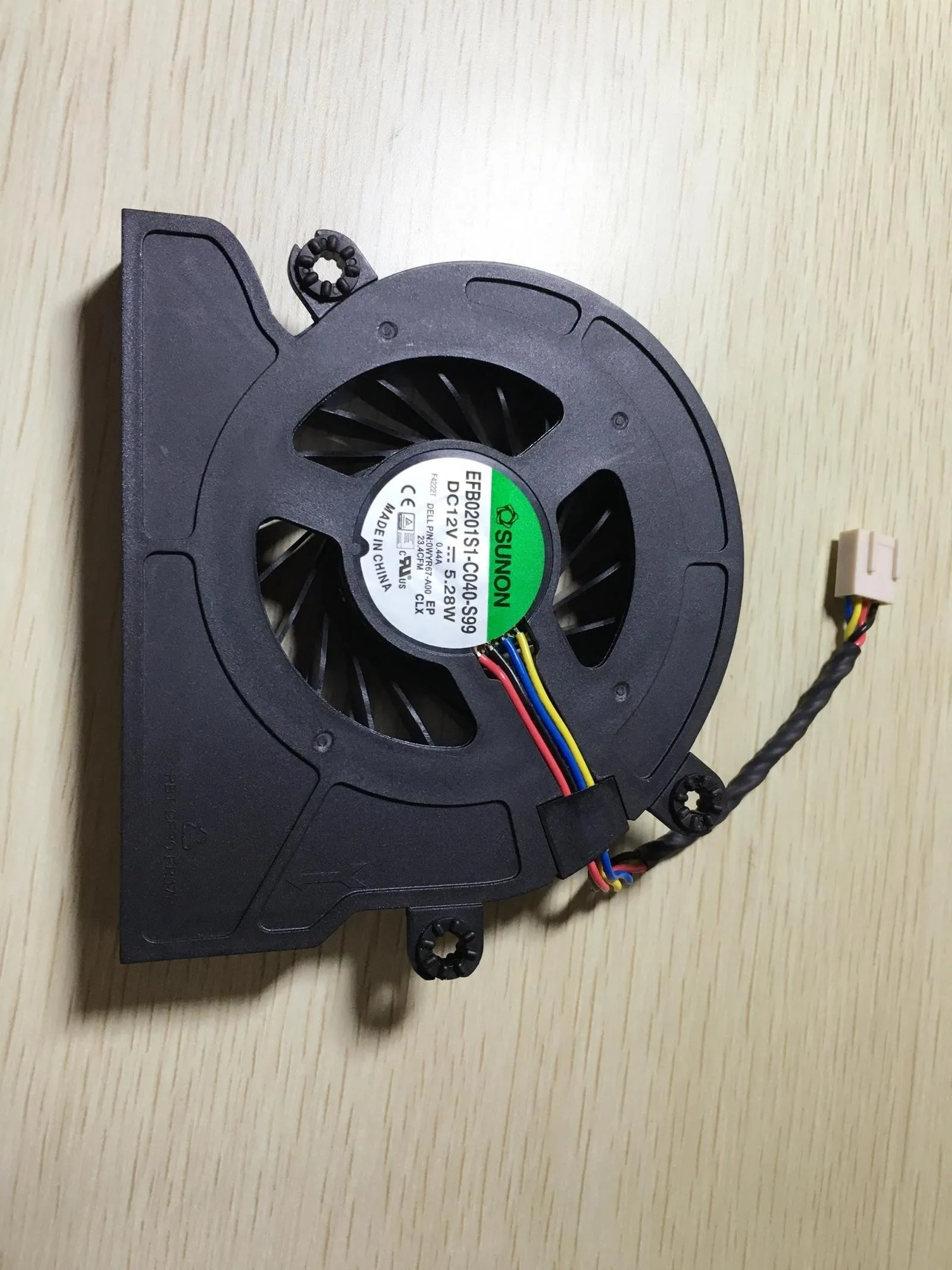 Ventilador para Dell Optiplex 3030 Aio 0wyr67-a00 Bazb1120r2u P002 Efb0201s1-c040-s99 dc 12v Ventilador do Portátil do Servidor