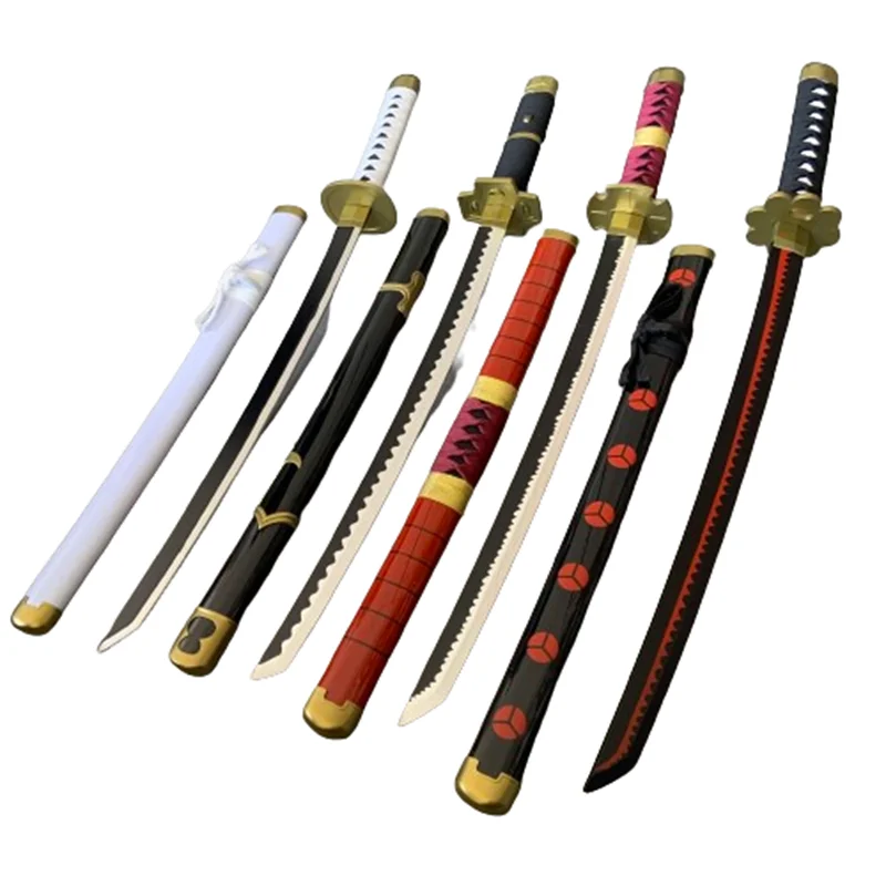 Cosplay Enma 30 Pollici Roronoa Zoro Cool Katana Modello Gioco Di Ruolo 75Cm Spada Arma Assemblata In Bambù