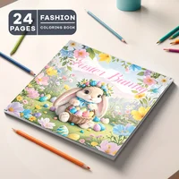 Adult Picture Book: Enchanting Easter Bunny Coloring Book with Dreamy Scenes for Relaxation and Creativity 1
