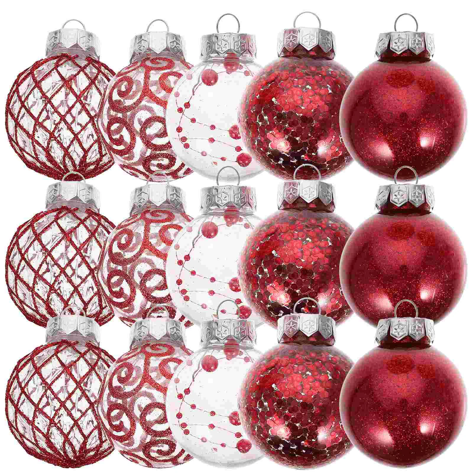 

Christmas Balls Glitter Bauble Ornaments Christmas Tree Hanging Pendent New Year Party Decorations Navidad
