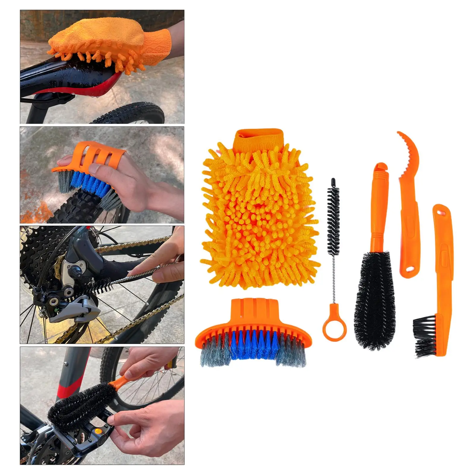Motorcycle Bike Cleaning Kit Clean Brush Tool Mountain City Mtb Bicycle