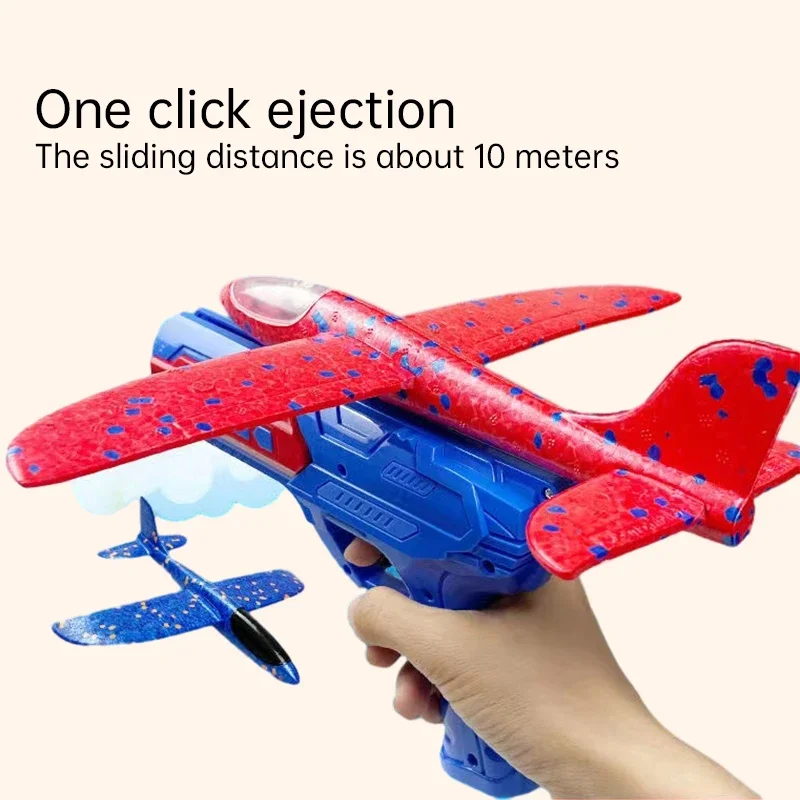 Aircraft Catapult Toys Foam Plane Toy Outdoor Model Plane Rocket Launch Toys Parent-child Interactive Toys Gifts for Children 5 pcs foam glider toy boy model airplane toys for boys airplanes self made games children