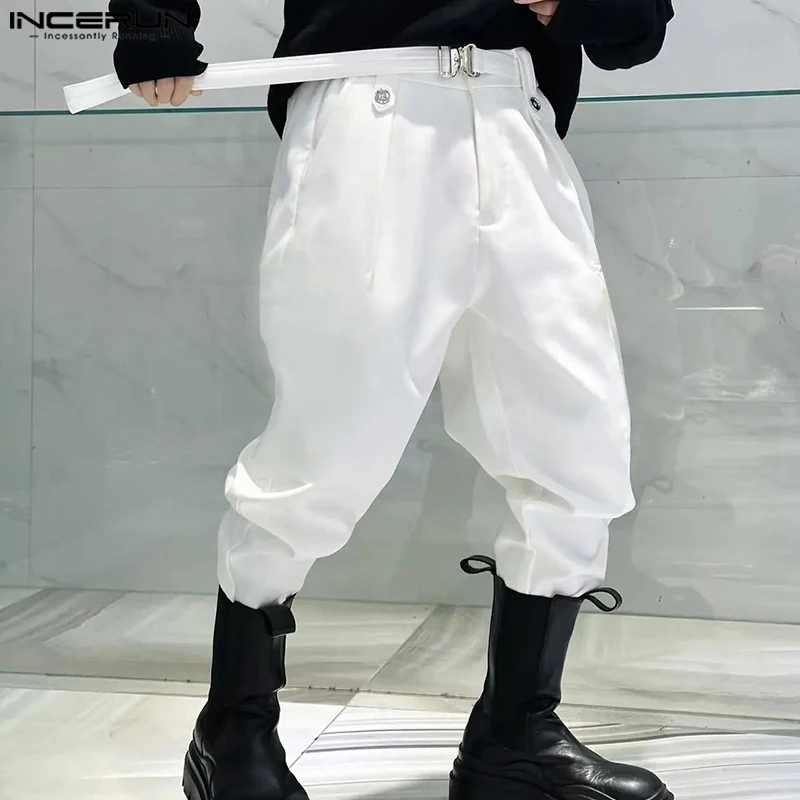 

Мужские брюки 2024, однотонные джоггеры на пуговицах, повседневные брюки-карго с карманами, Мужская Уличная одежда, модные повседневные мужские брюки, бриджи