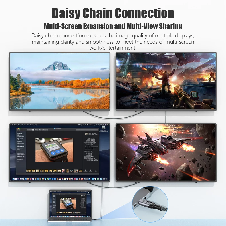 USB5 80Gbps USB-C 케이블 썬더볼트 5 4 16K 비디오 케이블 240W 고속 충전기 아이폰17 16 15 맥북 노트북 하드 디스크 데이터 케이블