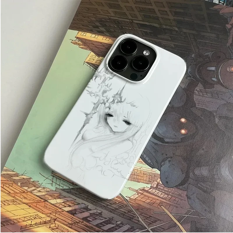 Adorable Kawaii Angel Cartoon Phone Case - Soft Cover