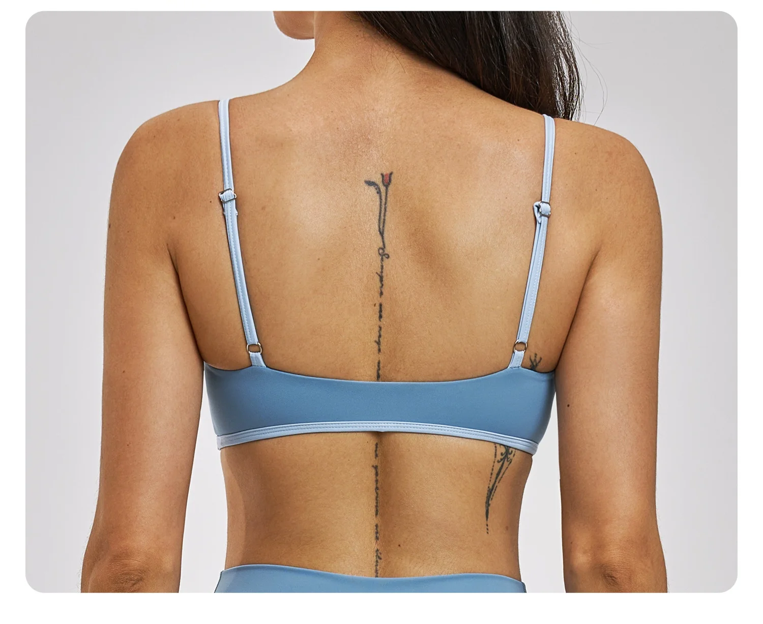 Women Sports Bra False Two-piece Push-up Shockproof Running Bra_voghion.com