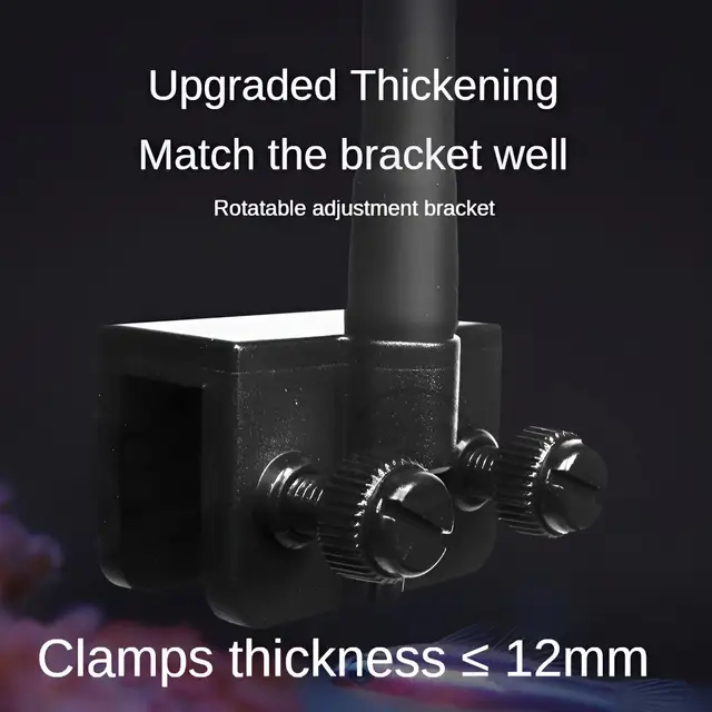 [Smart Aquarium Light] 24/7 Sunrise Sunset Mode Auto Dimming 3-Color Switch Aluminum Alloy Coral Tank Light 6