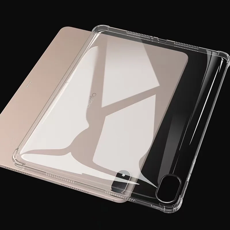 Clear Soft TPU Tablet Back Cover with Shockproof Airbags - Fits 13.2 Tablets