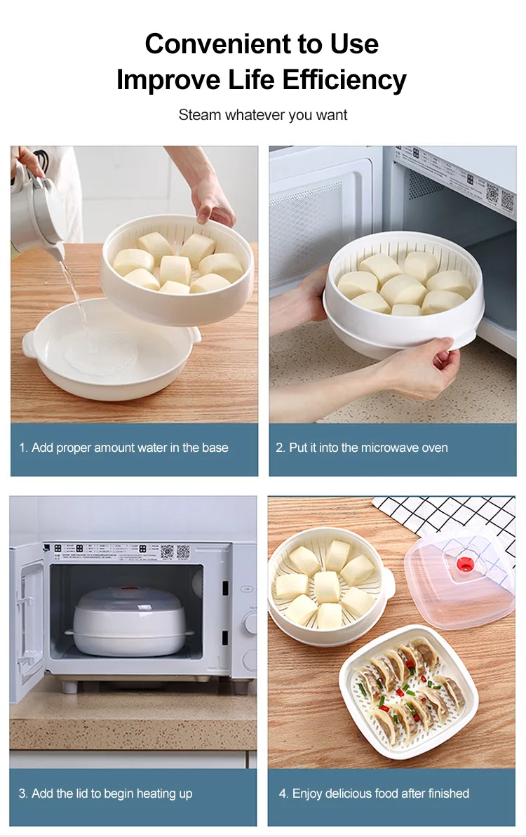 Practical Microwave Oven Dedicated Steamer, High-Quality Steaming Basket  Cooking - AliExpress