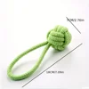 2pcs Pet Dog Cat Chew Toys- Braided Rope Ball Interactive Tug-of-War with Texture Surface,Suitable for Small/Medium/Large Dogs 4