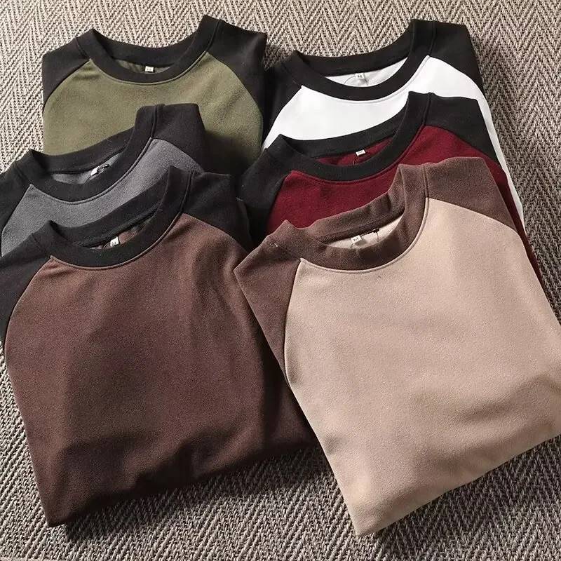 Men's Double-Sided Velvet Sweatshirt Winter Layering