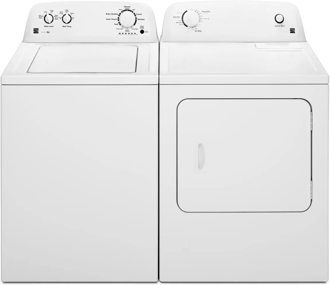 Top-Load Washer with Dual Action Agitator, Stainless Steel Top Loader Laundry Washing Machine, 3.5 cu. ft. Capacity White 5