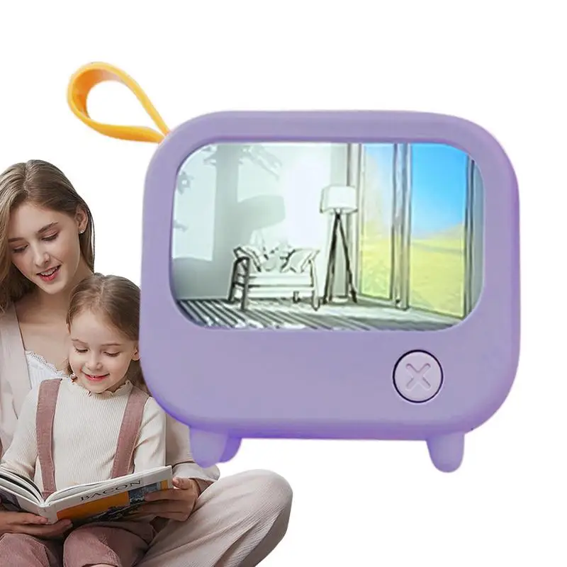 

TV Painting LED Night Light USB Rechargeable Lamp Cute Table Lamp Bedside Desktop Ornament Home Decor Birthday Gift For Kids