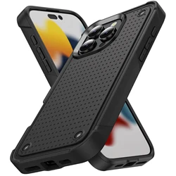 Military Grade Armor Shockproof Phone Case - Premium Protective Cover - iPhone 15 (Black)