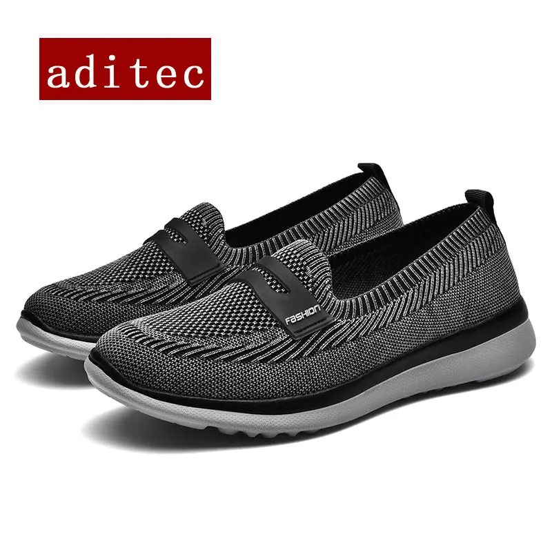 

Aditec women's walking shoes Light breathable sneakers street outdoor fashion naked boots Flywire shoes