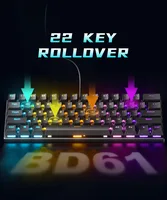 Teclado variico 60% игровая клавиатура геймерская механическая клавиатура ПК teclados ноутбук Oficina мини-клавиатура klavye teclas белый — изображение 3