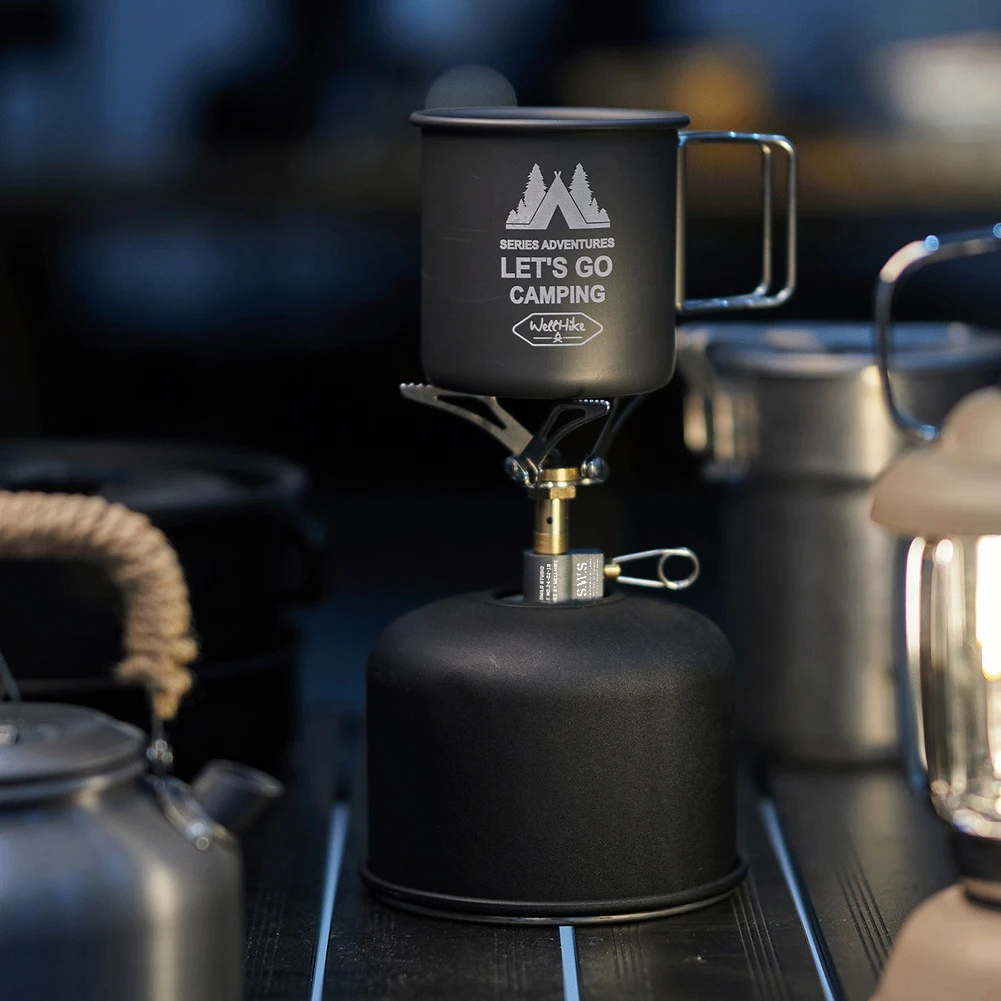 Folding Camping Stove Mini Camping Stove 2000W Camping Stove Stand Burner Portable Survival Furnace for Outdoor Cooking